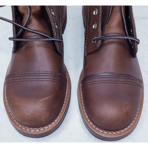 NWOB RED WING Shoes 8111 Iron Ranger 6" Boot w/ Vibram Sole Men's US Size 8.5D - Picture 7 of 15